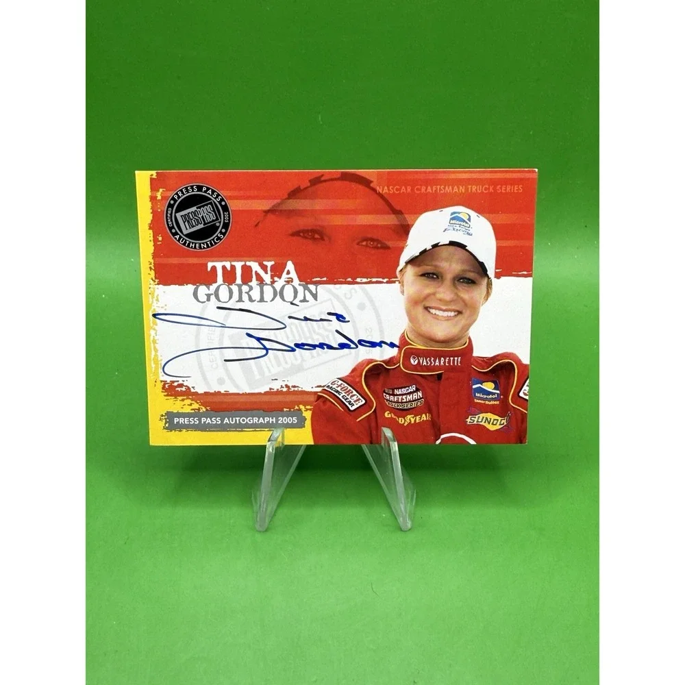 Tina Gordon 2005 NASCAR Press Pass Authentics Auto Autograph
